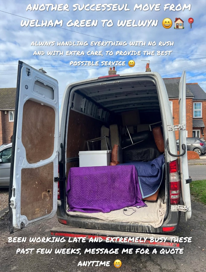 Successful move from welham green to welwyn
